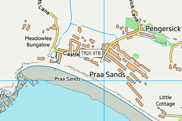 TR20 9TB map - OS VectorMap District (Ordnance Survey)