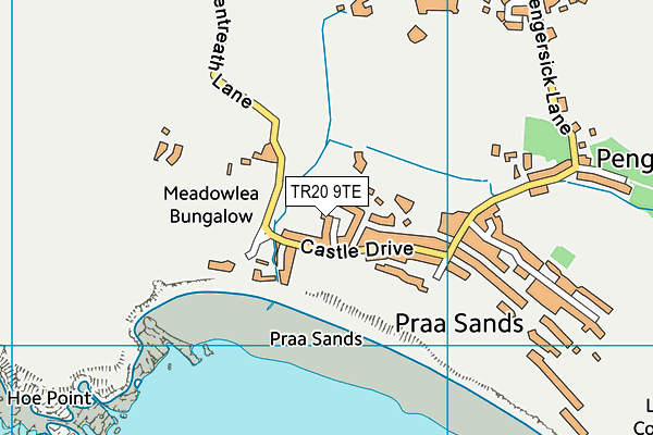 TR20 9TE map - OS VectorMap District (Ordnance Survey)