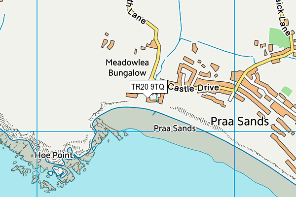 Praa Sands Holiday Park  map (TR20 9TQ) - OS VectorMap District (Ordnance Survey)