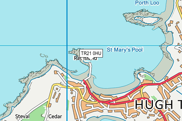 TR21 0HU map - OS VectorMap District (Ordnance Survey)