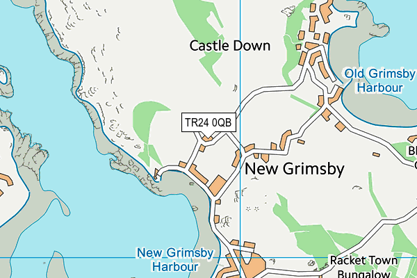 TR24 0QB map - OS VectorMap District (Ordnance Survey)