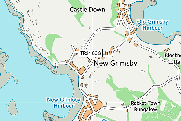 TR24 0QG map - OS VectorMap District (Ordnance Survey)