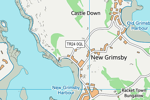 TR24 0QL map - OS VectorMap District (Ordnance Survey)