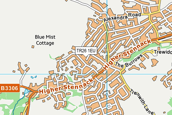 TR26 1EU map - OS VectorMap District (Ordnance Survey)