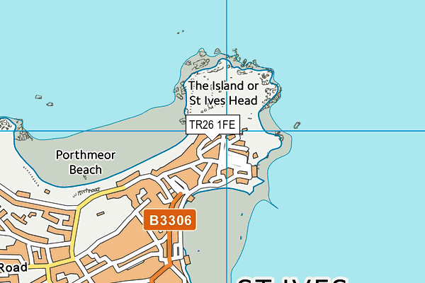 TR26 1FE map - OS VectorMap District (Ordnance Survey)