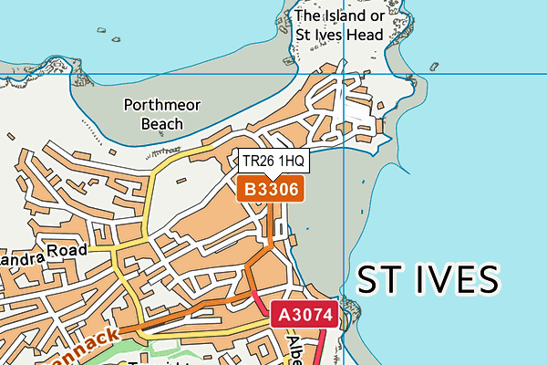 TR26 1HQ map - OS VectorMap District (Ordnance Survey)