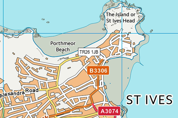 TR26 1JB map - OS VectorMap District (Ordnance Survey)