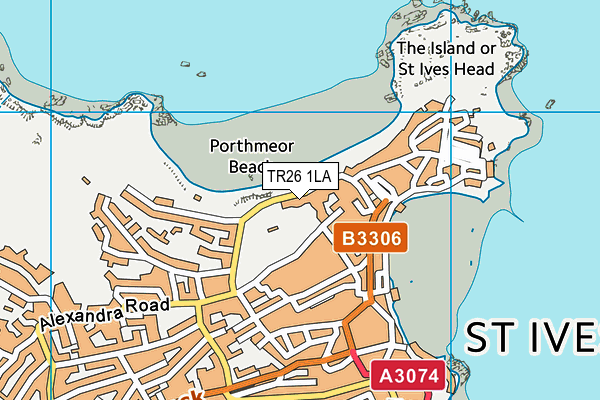 TR26 1LA map - OS VectorMap District (Ordnance Survey)