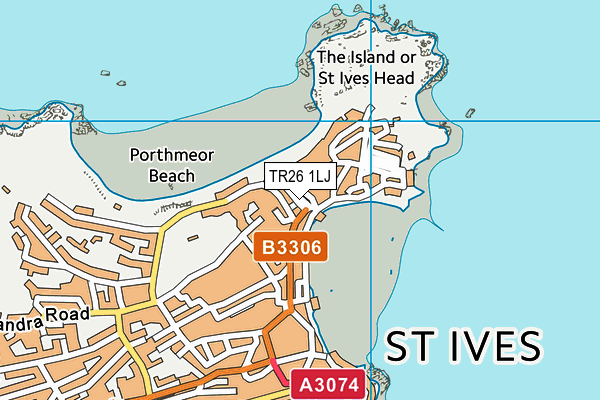TR26 1LJ map - OS VectorMap District (Ordnance Survey)