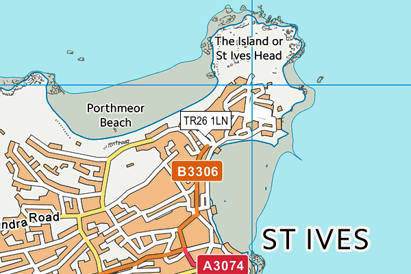 TR26 1LN map - OS VectorMap District (Ordnance Survey)