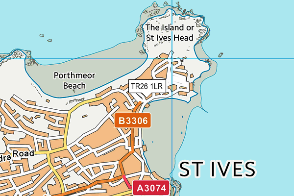 TR26 1LR map - OS VectorMap District (Ordnance Survey)