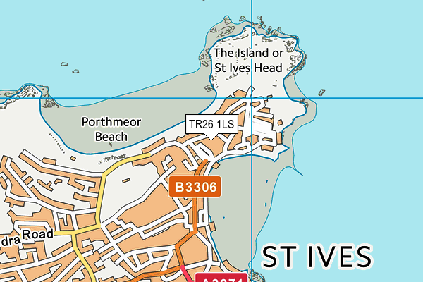 TR26 1LS map - OS VectorMap District (Ordnance Survey)