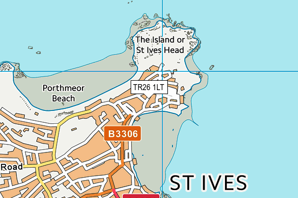 TR26 1LT map - OS VectorMap District (Ordnance Survey)