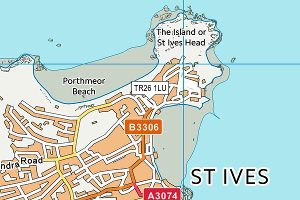 TR26 1LU map - OS VectorMap District (Ordnance Survey)
