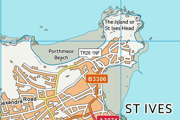 TR26 1NF map - OS VectorMap District (Ordnance Survey)