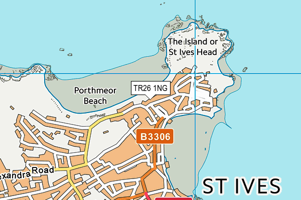 Map of ST IVES ART SCHOOL LIMITED at district scale