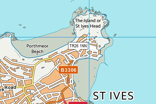 TR26 1NN map - OS VectorMap District (Ordnance Survey)