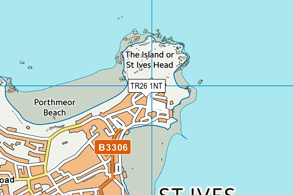 TR26 1NT map - OS VectorMap District (Ordnance Survey)