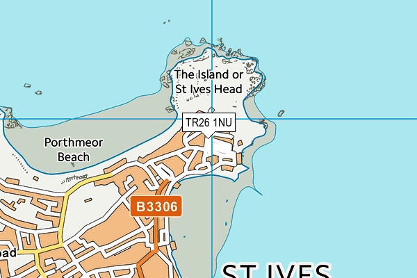 TR26 1NU map - OS VectorMap District (Ordnance Survey)