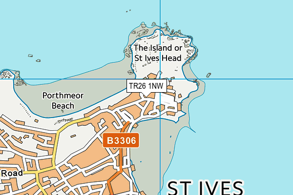 TR26 1NW map - OS VectorMap District (Ordnance Survey)