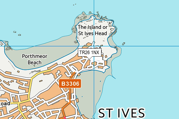 TR26 1NX map - OS VectorMap District (Ordnance Survey)