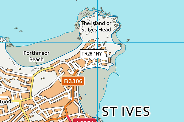 TR26 1NY map - OS VectorMap District (Ordnance Survey)