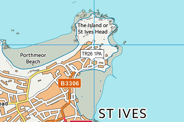 TR26 1PA map - OS VectorMap District (Ordnance Survey)