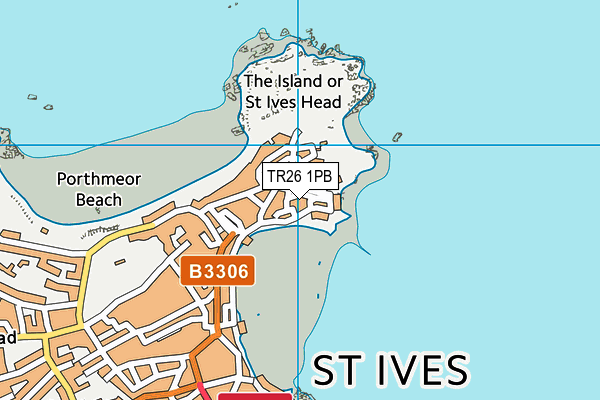 TR26 1PB map - OS VectorMap District (Ordnance Survey)