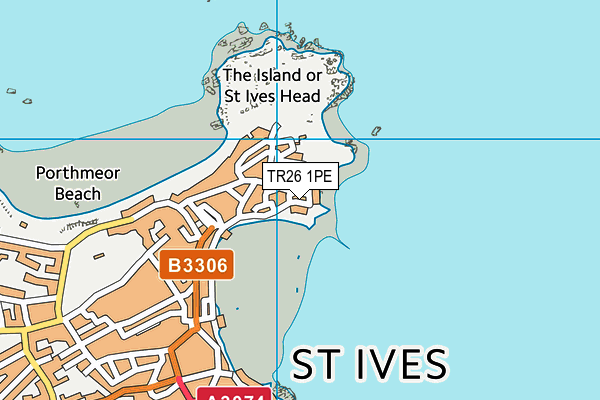 TR26 1PE map - OS VectorMap District (Ordnance Survey)