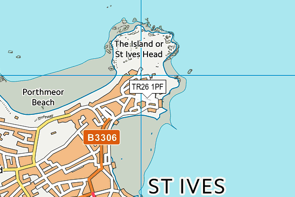 TR26 1PF map - OS VectorMap District (Ordnance Survey)