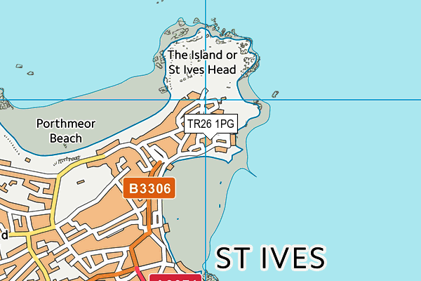 TR26 1PG map - OS VectorMap District (Ordnance Survey)