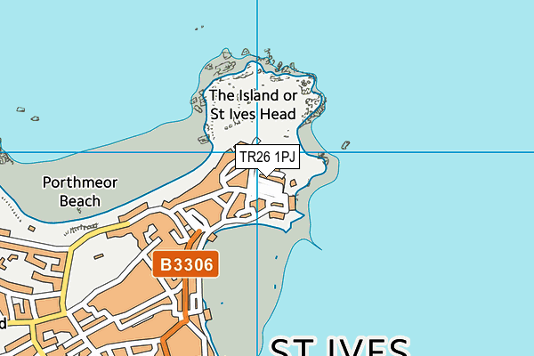 TR26 1PJ map - OS VectorMap District (Ordnance Survey)
