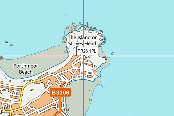 TR26 1PL map - OS VectorMap District (Ordnance Survey)