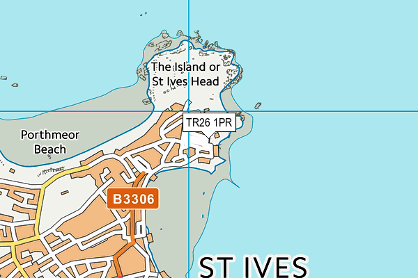 TR26 1PR map - OS VectorMap District (Ordnance Survey)