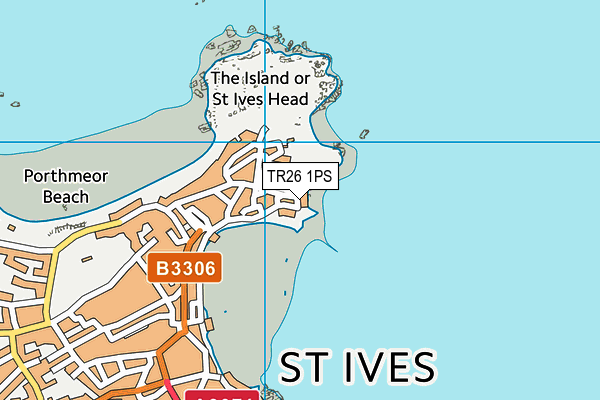 TR26 1PS map - OS VectorMap District (Ordnance Survey)