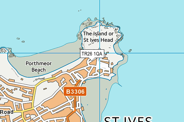 TR26 1QA map - OS VectorMap District (Ordnance Survey)