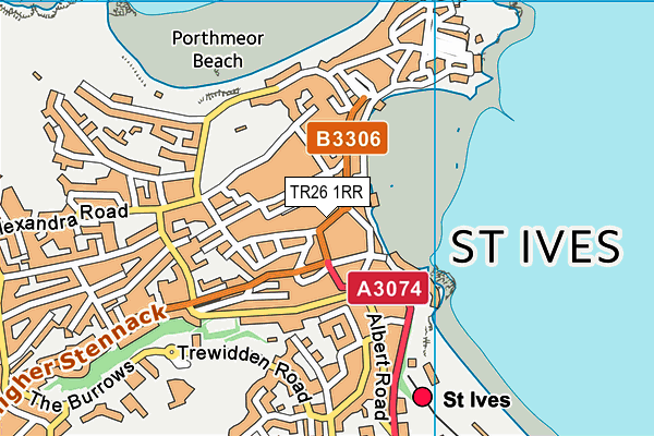 TR26 1RR map - OS VectorMap District (Ordnance Survey)