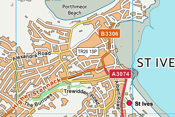 Map of 41 BEDFORD ROAD (ST. IVES) LIMITED at district scale