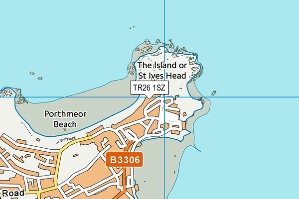 TR26 1SZ map - OS VectorMap District (Ordnance Survey)