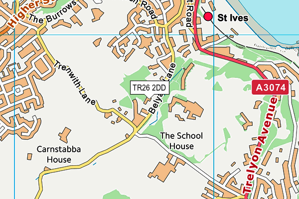TR26 2DD map - OS VectorMap District (Ordnance Survey)
