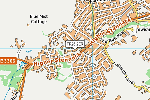 TR26 2ER map - OS VectorMap District (Ordnance Survey)