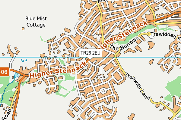 TR26 2EU map - OS VectorMap District (Ordnance Survey)