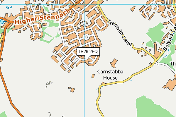 TR26 2FQ map - OS VectorMap District (Ordnance Survey)
