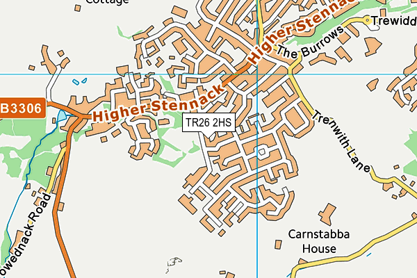 TR26 2HS map - OS VectorMap District (Ordnance Survey)