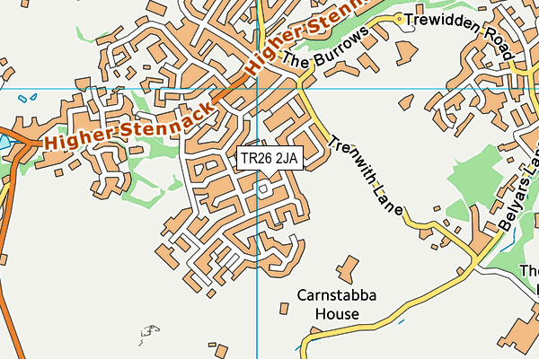 TR26 2JA map - OS VectorMap District (Ordnance Survey)