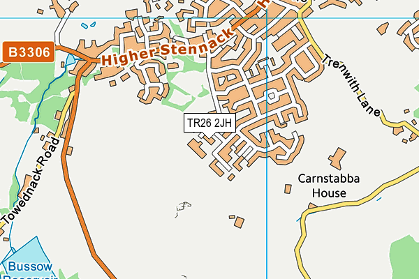TR26 2JH map - OS VectorMap District (Ordnance Survey)