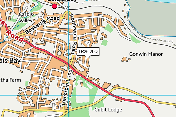 TR26 2LQ map - OS VectorMap District (Ordnance Survey)