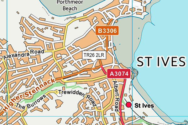 Map of AS ST IVES LIMITED at district scale