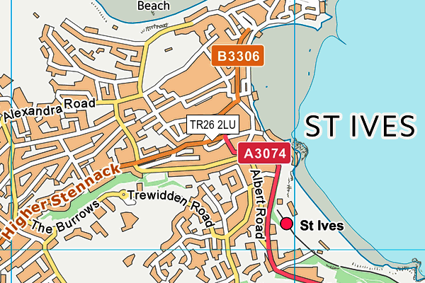Map of HOTEL ST IVES LIMITED at district scale