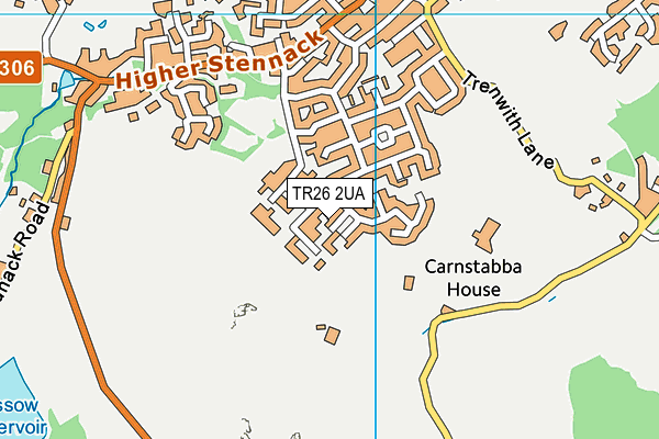 TR26 2UA map - OS VectorMap District (Ordnance Survey)
